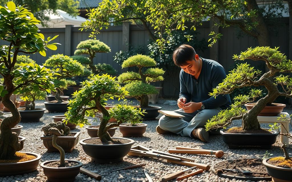 pemangkasan bonsai