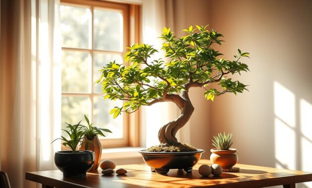 penyinaran bonsai indoor